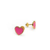 Pink Heart Earrings