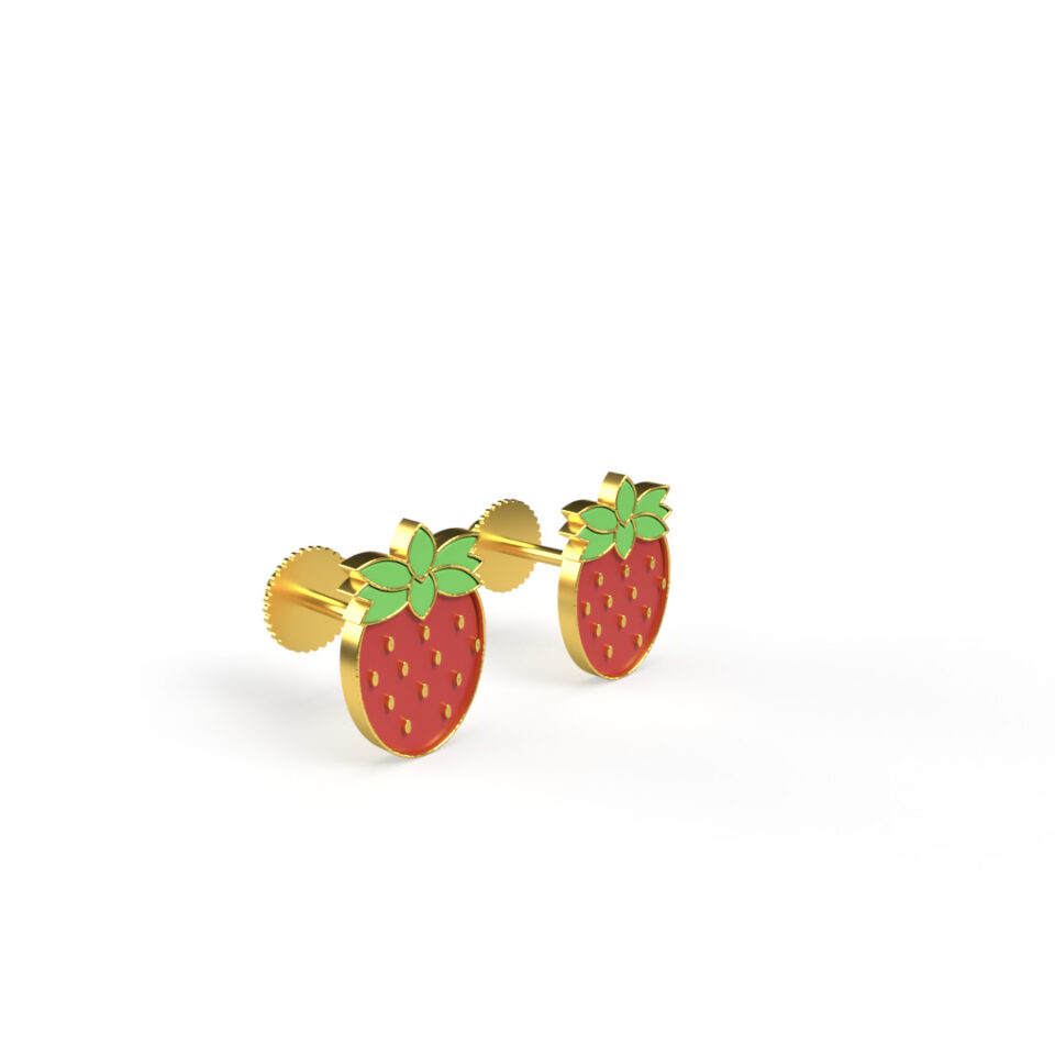 strawberry baby gold earrings price in sri lanka