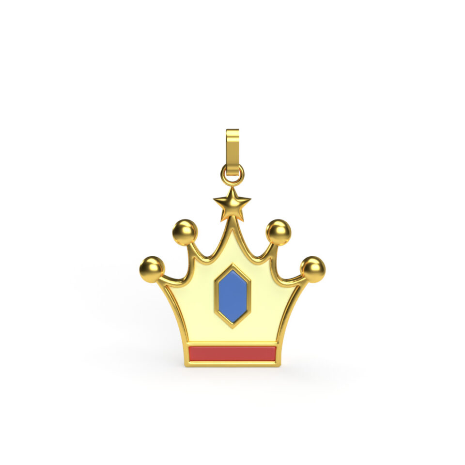 prince crown baby gold pendant in sri lanka