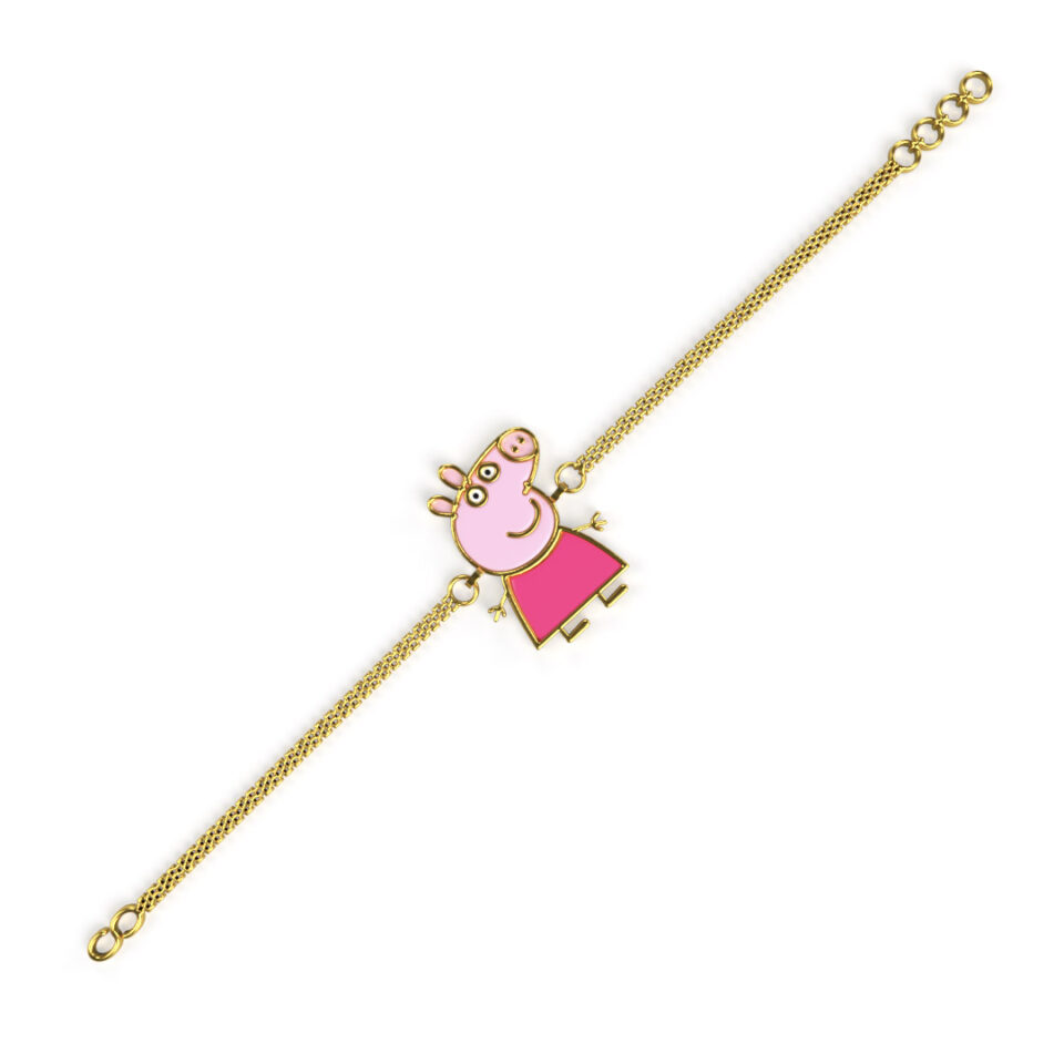 peppa pig baby gold bracelet