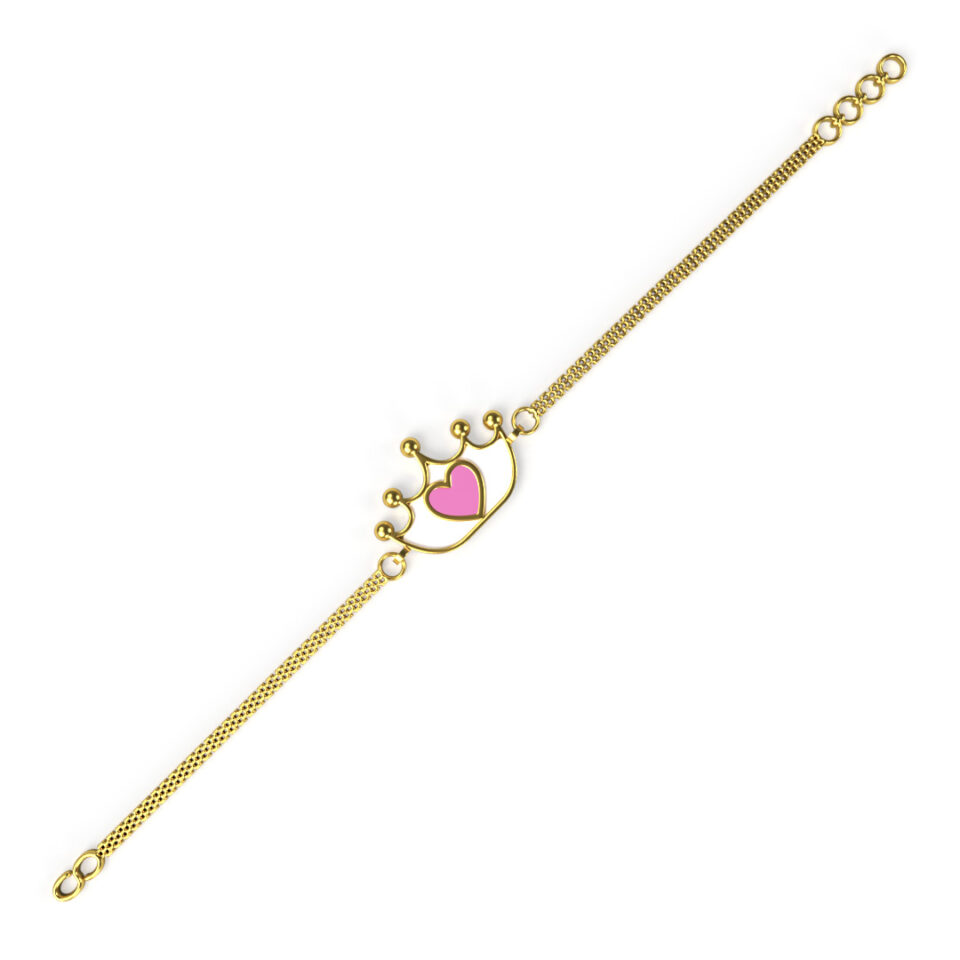 princess crown baby gold bracelet in sri lanka