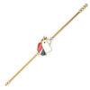 White Unicorn Kids Gold Bracelet