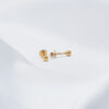 3mm Ball Baby Gold Earrings – 22kt