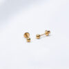 3mm Ball Baby Gold Earrings – 22kt