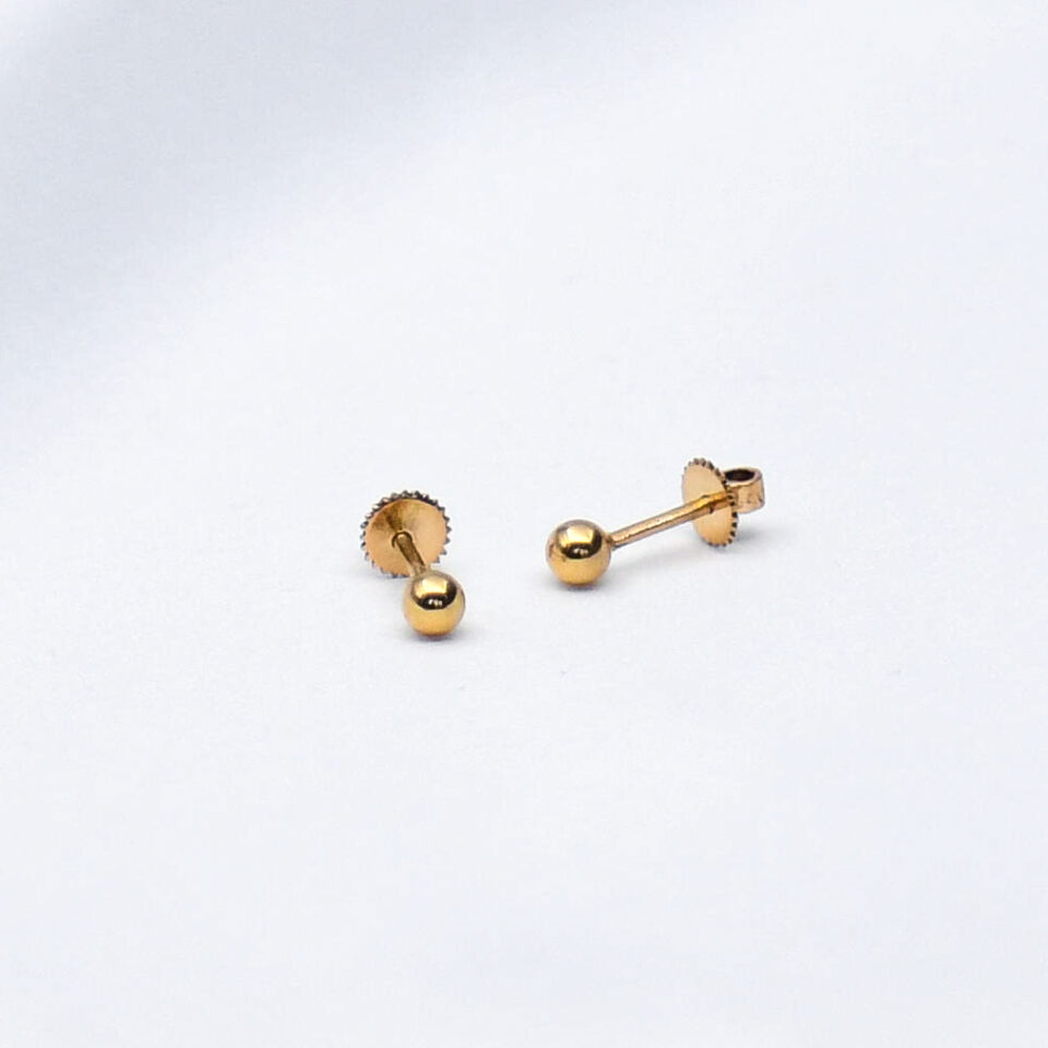 Babies/Infants/Women/Mens/Ladies In 10k Yellow Gold CZ Stud Earrings 1.5 to  7mm. | eBay