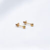 3mm Ball Baby Gold Earrings – 22kt
