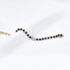 Angel Black Beads Gold Bracelet