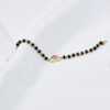 Rainbow Black Beads Gold Bracelet