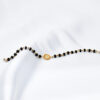 Sun Black Beads Gold Bracelet