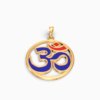 Sanskrit Ohm Gold Pendant