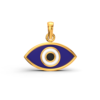 Oval Evil Eye Gold Pendant