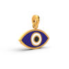 Oval Evil Eye Gold Pendant