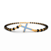 Kids Cross – Black Beads Gold Bracelet