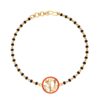 Panchayudha – Black Beads Gold Bracelet